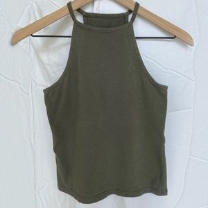 Forever 21 | Olive High Neck Tank Top